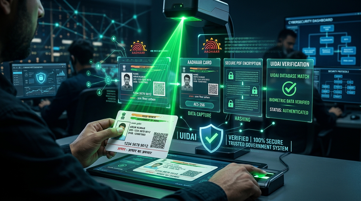 UIDAI e-Aadhaar signature verification process